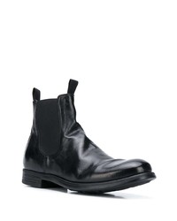 schwarze Chelsea Boots aus Leder von Officine Creative