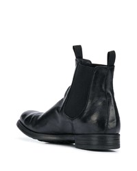 schwarze Chelsea Boots aus Leder von Officine Creative