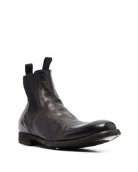 schwarze Chelsea Boots aus Leder von Officine Creative