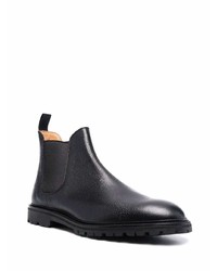 schwarze Chelsea Boots aus Leder von Crockett Jones