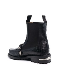 schwarze Chelsea Boots aus Leder von Toga Virilis