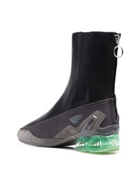 schwarze Chelsea Boots aus Leder von Raf Simons