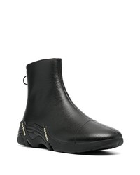 schwarze Chelsea Boots aus Leder von Raf Simons