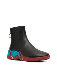 schwarze Chelsea Boots aus Leder von Raf Simons