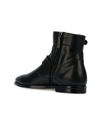 schwarze Chelsea Boots aus Leder von Saint Laurent