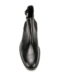 schwarze Chelsea Boots aus Leder von Philipp Plein