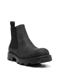 schwarze Chelsea Boots aus Leder von Diesel