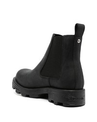 schwarze Chelsea Boots aus Leder von Diesel