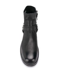 schwarze Chelsea Boots aus Leder von Diesel