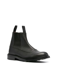 schwarze Chelsea Boots aus Leder von Tricker's