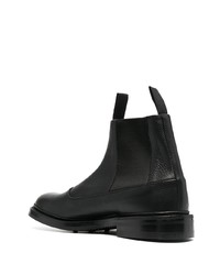 schwarze Chelsea Boots aus Leder von Tricker's