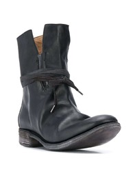 schwarze Chelsea Boots aus Leder von A Diciannoveventitre