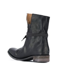 schwarze Chelsea Boots aus Leder von A Diciannoveventitre