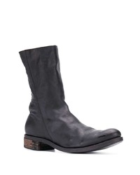 schwarze Chelsea Boots aus Leder von A Diciannoveventitre