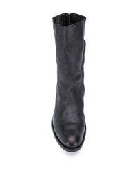 schwarze Chelsea Boots aus Leder von A Diciannoveventitre