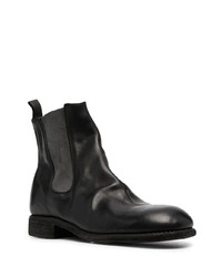 schwarze Chelsea Boots aus Leder von Guidi