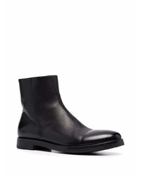 schwarze Chelsea Boots aus Leder von Alberto Fasciani