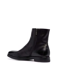 schwarze Chelsea Boots aus Leder von Alberto Fasciani