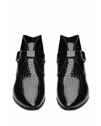 schwarze Chelsea Boots aus Leder von Saint Laurent