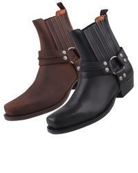 schwarze Chelsea Boots aus Leder von Dockers by Gerli