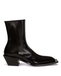 schwarze Chelsea Boots aus Leder von Dolce & Gabbana