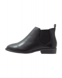 schwarze Chelsea Boots aus Leder von Dorothy Perkins