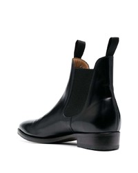 schwarze Chelsea Boots aus Leder von FURSAC