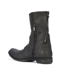 schwarze Chelsea Boots aus Leder von A Diciannoveventitre