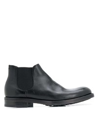 schwarze Chelsea Boots aus Leder von Doucal's