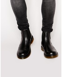 schwarze Chelsea Boots aus Leder von Dr. Martens