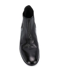 schwarze Chelsea Boots aus Leder von Pantanetti