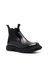 schwarze Chelsea Boots aus Leder von Adieu Paris