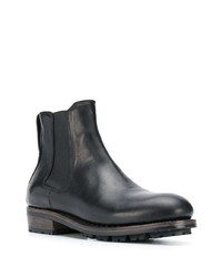 schwarze Chelsea Boots aus Leder von Ajmone