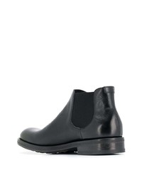 schwarze Chelsea Boots aus Leder von Doucal's