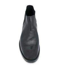 schwarze Chelsea Boots aus Leder von Doucal's