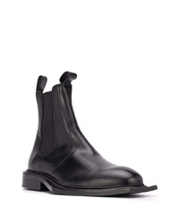 schwarze Chelsea Boots aus Leder von Martine Rose