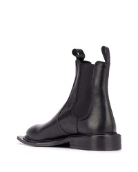 schwarze Chelsea Boots aus Leder von Martine Rose