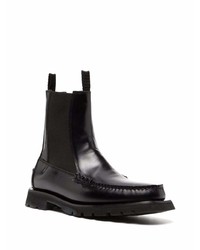 schwarze Chelsea Boots aus Leder von Hereu