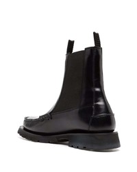 schwarze Chelsea Boots aus Leder von Hereu