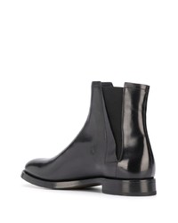 schwarze Chelsea Boots aus Leder von Silvano Sassetti