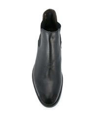 schwarze Chelsea Boots aus Leder von Fratelli Rossetti