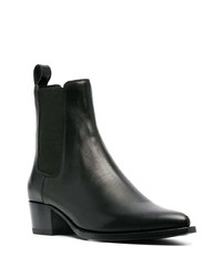 schwarze Chelsea Boots aus Leder von Amiri