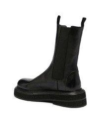 schwarze Chelsea Boots aus Leder von Marsèll