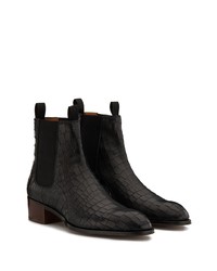 schwarze Chelsea Boots aus Leder von Giuseppe Zanotti