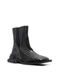 schwarze Chelsea Boots aus Leder von Rombaut