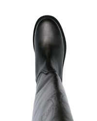 schwarze Chelsea Boots aus Leder von Enfants Riches Deprimes