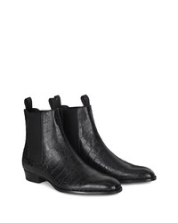 schwarze Chelsea Boots aus Leder von Giuseppe Zanotti