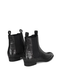 schwarze Chelsea Boots aus Leder von Giuseppe Zanotti