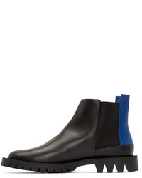 schwarze Chelsea Boots aus Leder