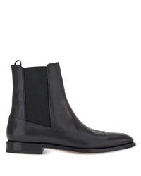 schwarze Chelsea Boots aus Leder von Ferragamo